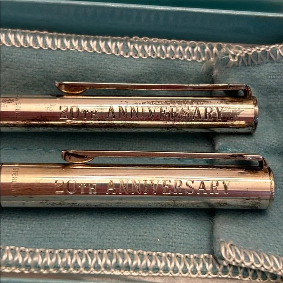 Vintage Tiffany & Co. Sterling Silver T Clip Pen 20th Anniversary American Honda - Picture 5 of 8